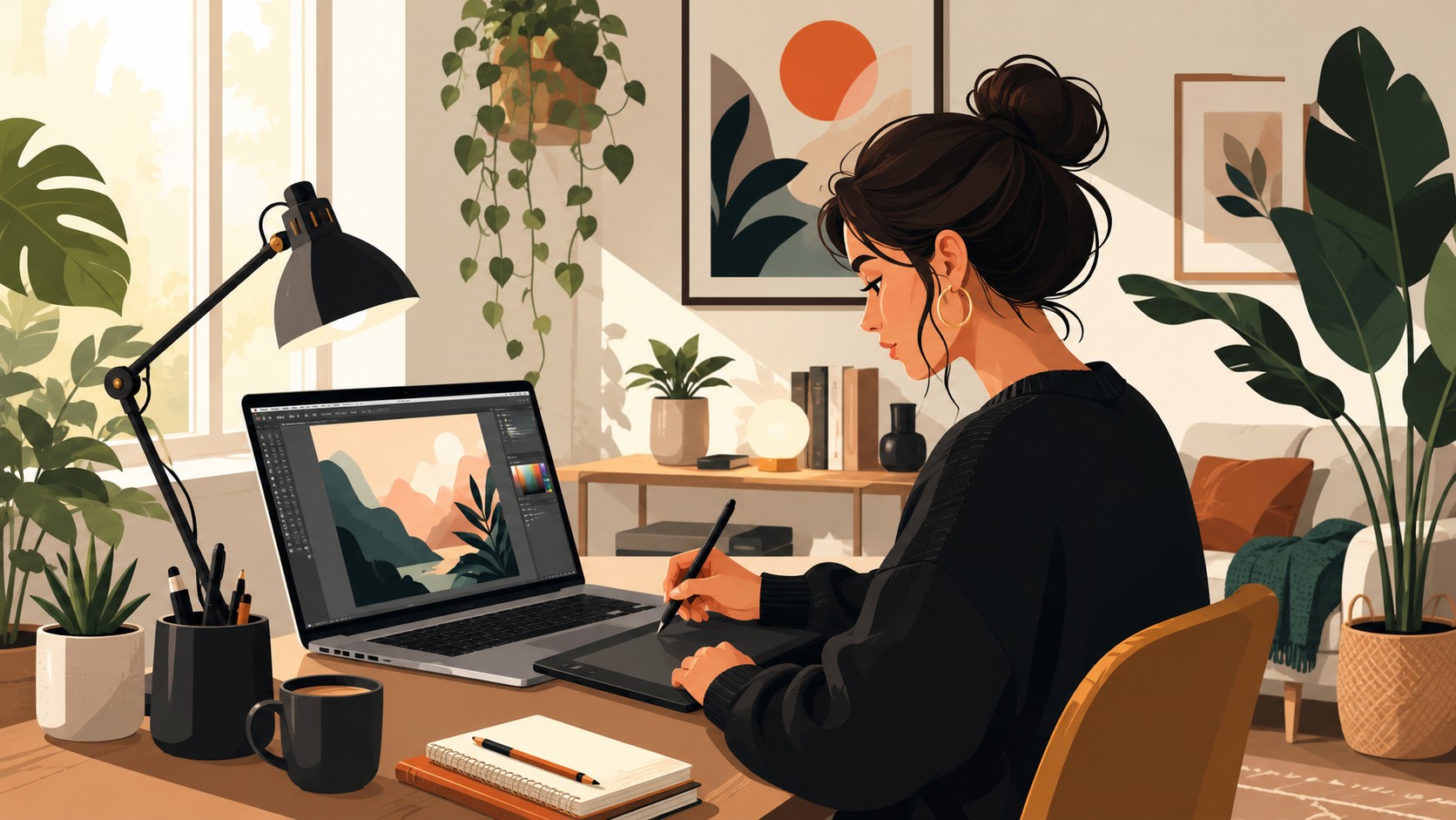העט הדיגיטלי ותוכנות כמו Adobe Illustrator, Adobe Fresco, Photoshop, Procreate ו-Krita הפכו את עולם האיור לנגיש,