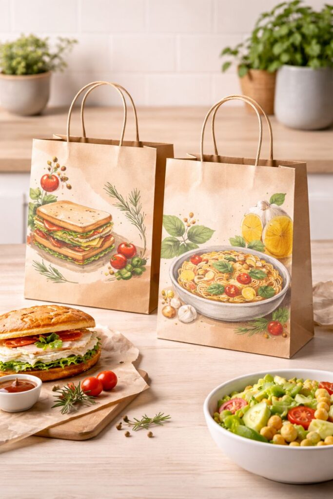 דוגמה איך עיצוב גרפי לשקיות נראה ב2026