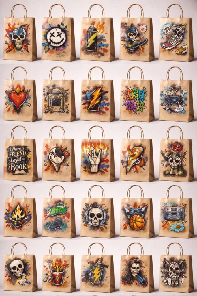 התאמת מידות ודייליין לשקית נייר לפני שמתחילים לעצב