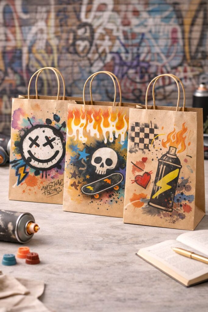 סוגי ידיות לשקיות נייר והשפעתן על העיצוב והקומפוזיציה