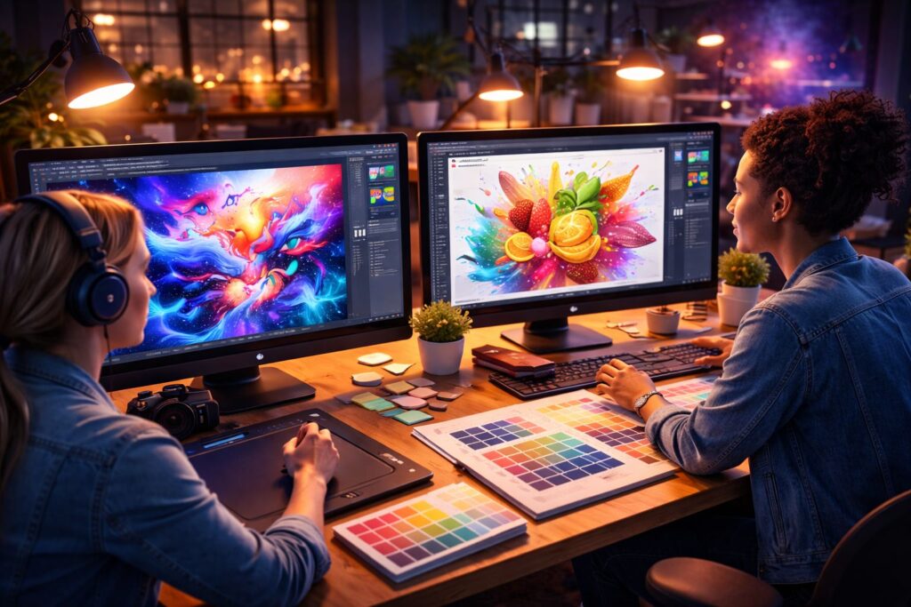  מה לומדים בתוכנות אדובי בלימודי עיצוב גרפי — ואיך חוקי העיצוב הופכים אתכם למעצבים מקצועיים 