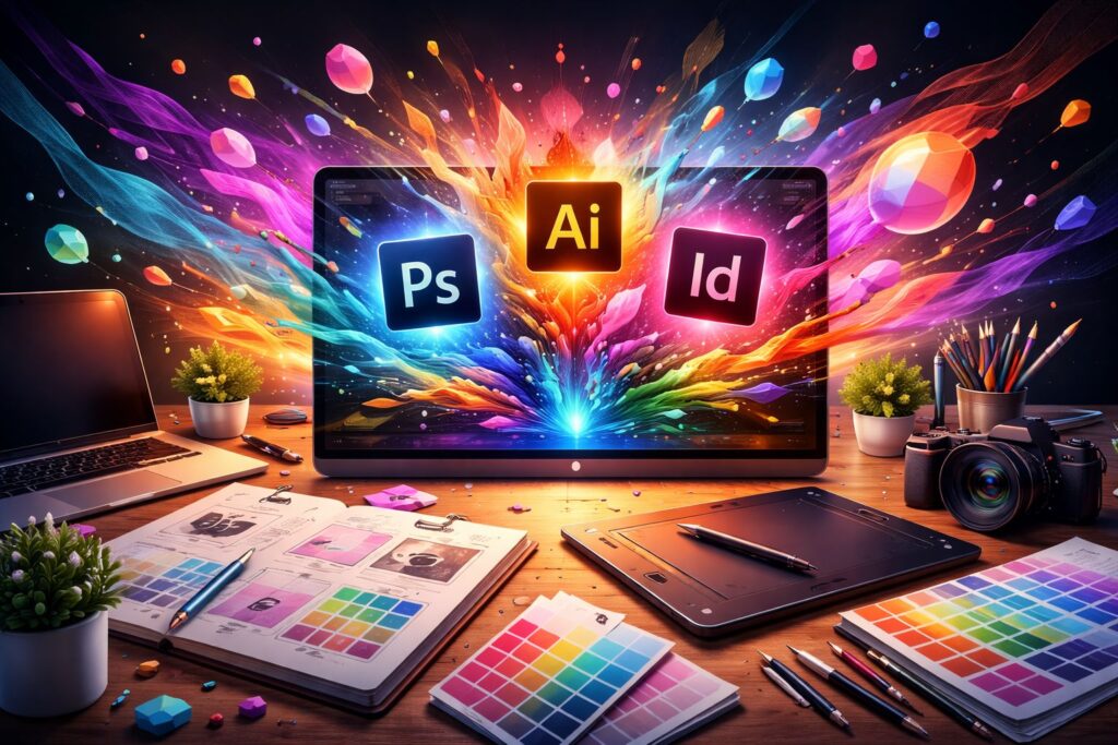 פיתוח יצירתיות כשעובדים עם תוכנות אדובי