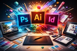 כל מתחיל שואל היא מה ההבדל בין פוטושופ, אילוסטרייטור ואינדיזיין